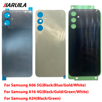 Cache arrière en verre pour batterie Samsung A06 5G A14 A145F A146B A16 4G A24, remplacement du boîtier arrière avec autocollant adhésif