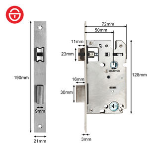 ST-5072-JYステンレス鋼ほぞ穴ロックボディニッケルメッキANSIグレード1セキュリティ3キー木製/スチールドア寝室 - Product Image 2