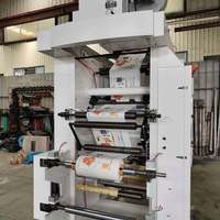 Machine d'impression flexographique 6 couleurs pour l'impression de films plastiques en rouleau avec système de guidage de ruban EPC