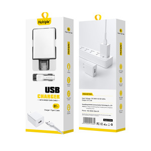 Hotriple Cổ B1L Mini 5V 2.4A USB Sạc Nhanh Tường Sạc Adapter Chúng Tôi Cắm 12W Du Lịch Xách Tay Loại C Cáp Cho Tai Nghe - Product Image 1