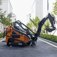 Système hydraulique de roulement pour attache de chargeuse compacte sur chenilles et pelle rétrocaveuse pour travaux de terrassement et de construction (200kg-2000kg)