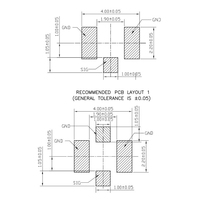Connecteur coaxial RF U.FL plaqué or Gen1, 4 broches à souder, montage sur carte SMT pour module PCB 4G 5G