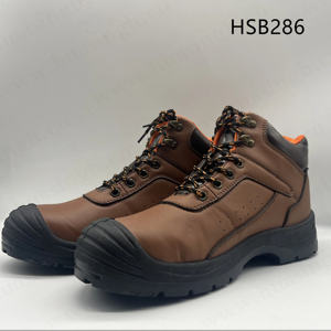 Chaussures de travail HY, <span class=keywords><strong>prix</strong></span> d'usine, qualité supérieure, tige en cuir nubuck, soutien de la <span class=keywords><strong>cheville</strong></span>, pour usine <span class=keywords><strong>chimique</strong></span>, anti-perforation et anti-choc, chaussures de sécurité HSB285 - Product Image 3