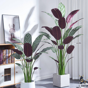 Tropical Offre Spéciale Soie En Plastique Artificielle Oiseau <span class=keywords><strong>de</strong></span> Paradis Plante Faux Bonsaï Plante pour La Maison Intérieur Extérieur Décoration - Product Image 1
