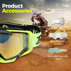 نظارات دراجة نارية بحزام قابل للتعديل مع وقاية من الغبار بالجملة نظارات دراجة نارية للدراجات النارية لرياضة الهواء الطلق عدسة اسطوانية - Product Image 4