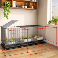 Poulailler portable en métal sur mesure pour poussins, petite enclos mobile d'intérieur pour poules pondeuses, cage à volailles, poulailler à œufs
