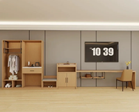 Muebles Modernos para Habitaciones de Hotel a Precio de Fábrica, Armario y Unidades de Almacenamiento con Acabado ENF para Proyectos Hoteleros