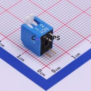 DP-02BP DIP Switch Through hole Component (THT) Switch Piano Key Single Pole Single Throw 2 2.54mm - Product Image 1