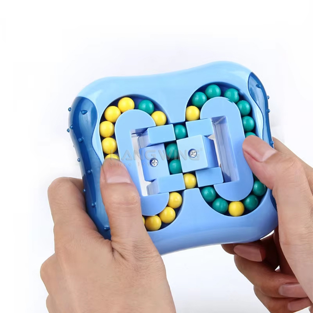 3 in 1 Double Grip Double-sided Fingertip Rotating Roller Ball Shift Against Color Magic Bean Disc Kids Educational Toys Games