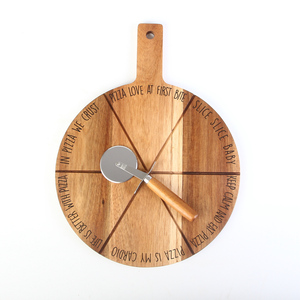 Tagliere per <span class=keywords><strong>Pizza</strong></span> in legno di bambù 2023, buccia per <span class=keywords><strong>Pizza</strong></span> in legno di Acacia - Product Image 3
