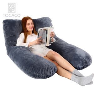 Cojín de apoyo de maternidad para mujeres embarazadas <span class=keywords><strong>y</strong></span> lactantes, cojín cómodo de cuerpo completo en forma de U para <span class=keywords><strong>embarazo</strong></span> - Product Image 1