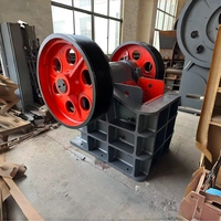 Concasseur à mâchoires PE250*400, petit concasseur primaire de roche, concasseur grossier pour l'extraction d'or avec moteur AC ou moteur diesel