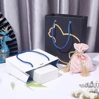 5mm 3 plis Polyester cordon décoratif cordon torsadé bleu soie corde pour noël saint valentin fête décor à la maison cadeau sac cordon torsadé