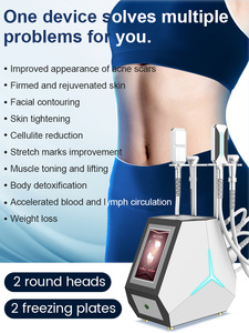 Machine de Cryothérapie Portable à Double Têtes Rondes et Plaques de Congélation de Qualité Supérieure, Écran Tactile, Idéale pour Salons de Beauté - Product Image 3