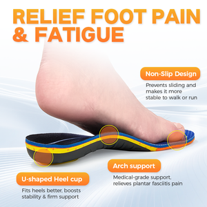 Custom Run Support Low Arch Removable EVA Deep Heel Cup Sports Running Athletic Shock Absorption <b>Inserts</b> Shoe Insoles Men Women - Product Image 5
