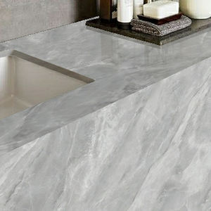 Dalles de quartz pour plan de travail de cuisine, carreaux de céramique, feuille de pierre en porcelaine, table à manger grise, pierre frittée, <span class=keywords><strong>carrelage</strong></span> adhésif pour <span class=keywords><strong>sol</strong></span> - Product Image 6