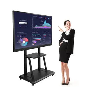 Sosu 55 65 Inch Touch Flat Panel Interactieve Whiteboard Met Android Systeem Interactief Whiteboard Voor School