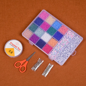 Ensemble de perles en céramique ronde de 3 mm de couleur mélangée par Jibaizhao pour la fabrication de bijoux DIY et les cadeaux d'artisanat - Product Image 2