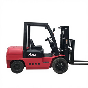 Montacargas Diésel de Segunda Mano de Alta Calidad, Hangzhou 3.5T, Mástil Hidráulico de Dos Etapas, Neumáticos Sólidos, Buen Estado de Funcionamiento - Product Image 1
