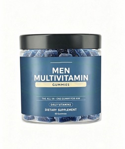 Gommose Multivitaminiche Vegane OEM per Uomini Adulti con Vitamine <span class=keywords><strong>A</strong></span>, D, <span class=keywords><strong>C</strong></span>, <span class=keywords><strong>E</strong></span> <span class=keywords><strong>e</strong></span> Biotina Acido Folico - Senza Glutine, Migliorano l'Immunità - Product Image 1