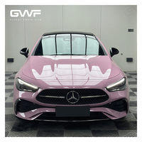 Film de protection de voiture en vinyle PET brillant auto-cicatrisant sans bulles d'air GWFILM, couleur rose laiteux Wulong, film de protection de voiture, autocollant en vinyle pour voiture