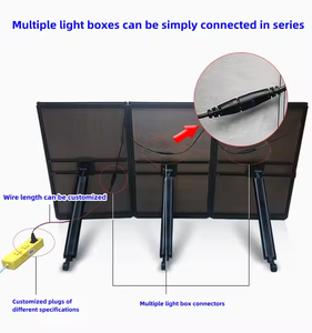 Rettangolo durevole LED <span class=keywords><strong>Menu</strong></span> Display in alluminio scatola luminosa per la pubblicità nella zona pranzo bar ristorante pende segno di luce magnetica - Product Image 4