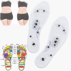 Gran oferta, corte gratuito, alivio del dolor de pies, promoción de la circulación sanguínea, <span class=keywords><strong>plantillas</strong></span> magnéticas de acupuntura, plantilla de masaje magnético para zapatos - Product Image 1