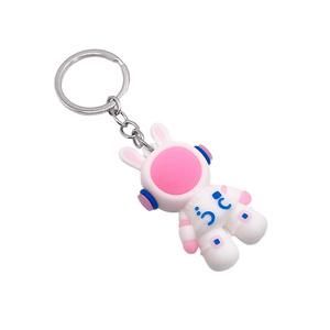 High Quality Custom Silicone Rubber Keychain No Minimum 3D Cartoon Soft PVC for Promotion