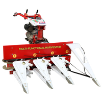 Moissonneuse-batteuse agricole mini 2 roues pour maïs, soja, blé, riz à une rangée