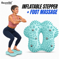 Conjunto de Equipos de Gimnasio para el Hogar para Mujeres, Entrenamiento Cardiovascular, Stepper Inflable, Gimnasio en Casa, Ejercicio Aeróbico, Equipo de Fitness