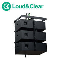 Système de sonorisation professionnel Line Array 1000W RMS 131dB SPL max pour festivals de musique, concerts en direct et spectacles en extérieur