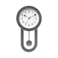 Horloge à Pendule Vintage Infinity Time Style Transitionnel Décorative Couleur Bleue Mouvement à Quartz en Plastique Horloge Murale pour Salle à Manger