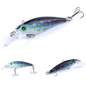 Wobblers Crankbaits 6.5cm/5g leurres Vib en plastique dur appât de poisson vibrant avec hameçon triple - Product Image 6