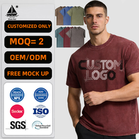 Custom 100% katoenen oversized T-shirt vintage streetwear tee, zwaargewicht, ademend, antibacterieel, zacht heren T-shirt