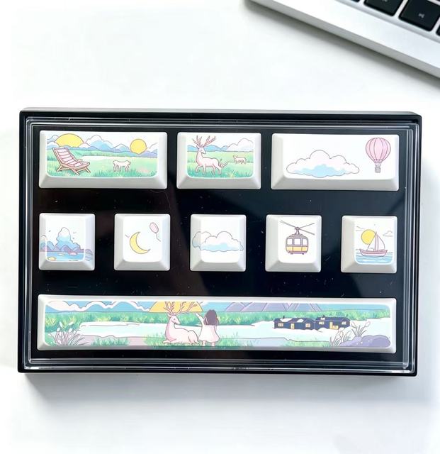 Personalized Custom Anime Keycaps Design New Multi Color Finger Keyboard Keycap Dye-Sublimated Set DT010 Model Custom Language