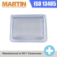Plateau thermoformé médical OEM personnalisé, emballage plastique jetable transparent en APET pour instruments chirurgicaux