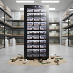 완전 자동 신형 220V 고부화율 에너지 절약형 인큐베이터 (아기 파충류, 도마뱀, 앵무새, 새, 병아리, 거북이, 뱀 알용) - Product Image 1