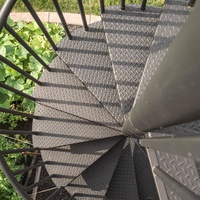 Fournisseur d'usine en Chine, escalier en colimaçon extérieur en acier inoxydable, design simple, escaliers en colimaçon intérieurs pour villa