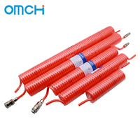 Tuyau en plastique PU 8 mm x 5 mm pour compresseur d'air, raccord flexible de type EU/C, connecteur d'outil flexible, spirale à ressort