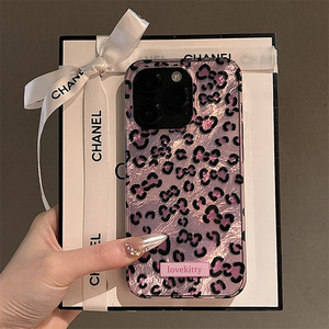 <span class=keywords><strong>Coque</strong></span> de téléphone IMD de luxe avec nœud papillon et imprimé léopard pour <span class=keywords><strong>iPhone</strong></span> 17 16 Pro Max 15 14 13 12 11, avec breloque en strass - Product Image 5