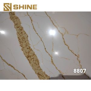 Thiết kế prefab <span class=keywords><strong>Carrera</strong></span> calacatta Trung Quốc gạch Tabletop nhà bếp Countertop nhân tạo slab đá thạch anh - Product Image 3