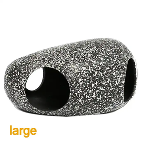 Casa de camarones, maceta de arcilla de forma especial, casa de refugio de piedra especial para peces Sanhu, adecuada para la cría y el descanso de besugos, cíclidos - Product Image 2