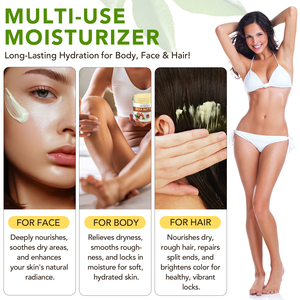Prodotti Personalizzati per la Cura di Capelli e Pelle 220g, Cosmetici con Etichetta Privata, Burro di Karité Africano Non Raffinato, Lozione Grezza per <span class=keywords><strong>Corpo</strong></span> e Viso - Product Image 5