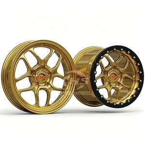 Rines Forjados Beadlock de Perfil Profundo Pulidos para Carreras de Drag, 5*114.3 5*127 5*120 15*10 17*4.5 18*4.5, para BMW GTR <span class=keywords><strong>Toyota</strong></span> Mustang <span class=keywords><strong>GT</strong></span> - Product Image 1
