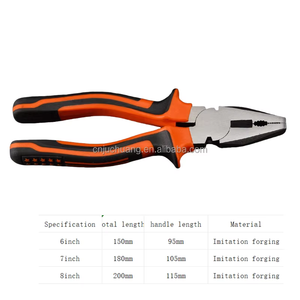 Alicates de combinación industriales DIY de gran venta, acero al carbono OEM personalizable con mango de plástico, sistema de medición métrica - Product Image 2