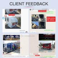 Vintage Food Mobile Horse Trailer Bar Ice Cream Cart Beer Bar Food Truck avec cuisine complète Equipement de restaurant