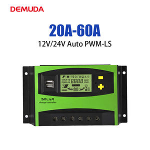 ตัวควบคุมการชาร์จพลังงานแสงอาทิตย์ Demuda 12v 24v 48v 40A พร้อมหน้าจอ LCD สำหรับระบบแผงโซลาร์เซลล์ 12V/24V อัตโนมัติ PWM ตัวควบคุมไฟ LS - Product Image 1