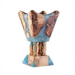 Resin Crafts Handmade Resin Wood Incense Burner Rerun <b>Decorative</b> Candle Holder Custom Logo <b>Home</b> Wedding <b>Gift</b> - Product Image 4
