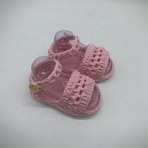 2023 nuovo stile fatto a mano Amigurumi cotone neonato passo <span class=keywords><strong>scarpe</strong></span> uncinetto sandalo scarpa a mano bambino primo passo <span class=keywords><strong>scarpe</strong></span> - Product Image 4