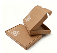Caja de Envío de Cartón Corrugado Marrón para Ropa, Embalaje con Logotipo, Caja de Envío para Cosméticos para Grandes Empresas, Caja de Regalo para Mensajería